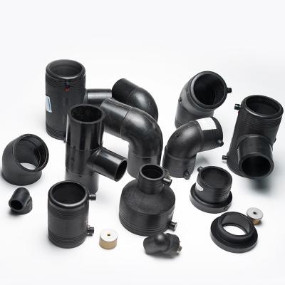 China HDPE Straight Connector 4 Inches 25mm Butt Welding Socket Welding Pn16 HDPE Pipe Fittings for sale