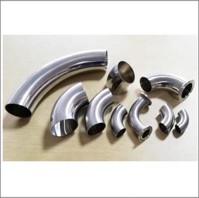 China DIN Sanitary Stainless Steel Pipe Fittings 90 Degree Butt Welded Elbow for sale