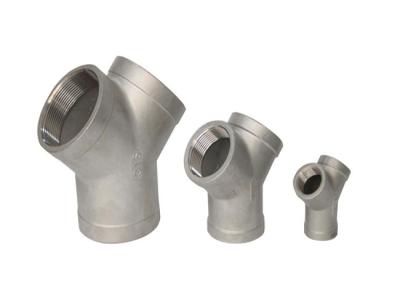China Hot Sale Stainless Steel Y Type Tee 45 Degree Y Tee Stainless Steel Pipe Fitting for sale