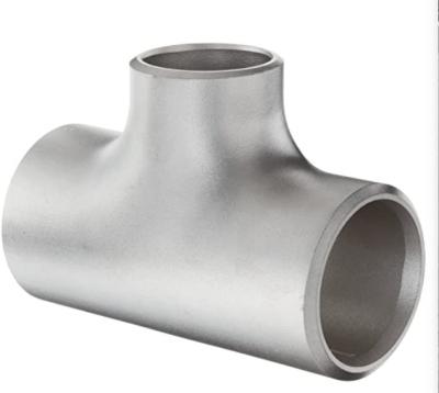 China Butt Weld Fitting Reducing Tee ASME B16.9 Beveled End Equal Tee 3 Way for sale