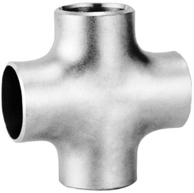 China Butt Welded SCH 304L TP316L Stainless Steel 4 Way Cross Pipe Fitting Stainless Steel for sale
