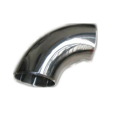 China 90 Degree Polished Stainless Steel Ss304/304L 316L Butt-Weld Sanitary Bend Pipe Fitting for sale