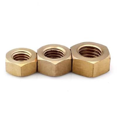 China China Fastener Factory Copper Products Copper Nuts Brass Hardware Standard Parts for sale