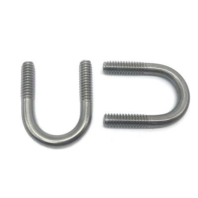 China China Fastener M6 M8 M12 100mm For Trucks Motorcycle Square U Bolt 304 316 Stainless Steel U Bolt for sale