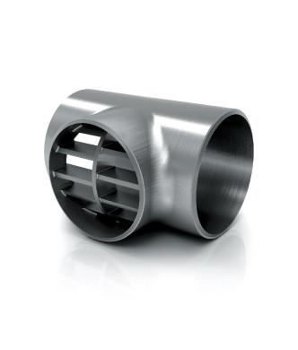 China Carbon Steel ASME B16.9 Pipe Fitting Barred Tee SCH40 DN50 ASTM A234 WPB Butt Weld for sale