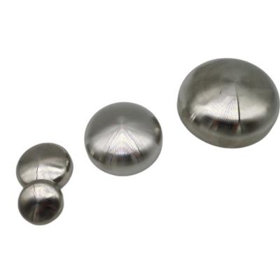 China SS304/316L beverage medical cap Sanitary end cap Stainless Steel Butt Welded Pipe Cap for sale