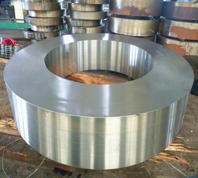 China OEM Customer Large Diameter Forging Steel 42CrMo Forged Steel Rolling Ring Ball Milling Rolling Ring Parts à venda