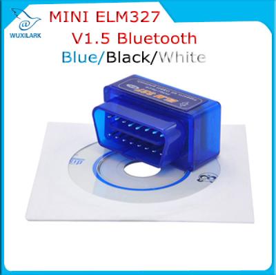 Chine Les appuis facultatifs de l'interface elm327 de la version 1,5 de l'ORME 327 superbes bleus de V1.5 Bluetooth serrent à la clé dynamométrique le code de voiture à vendre