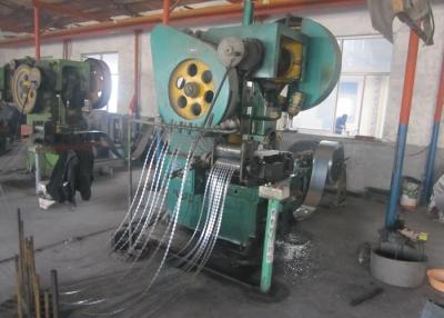 China Heavy Duty Type Razor Wire Mesh Machine 0.3 - 0.5mm Material Thickness for sale