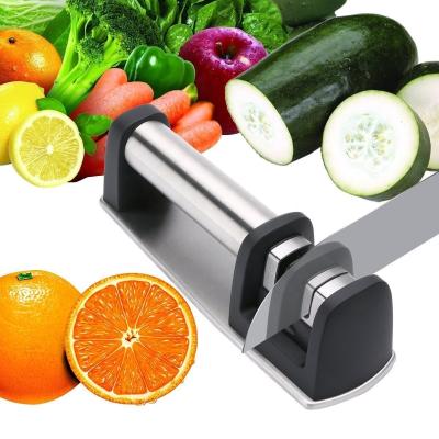 China 2 Stage Kitchen Knife Sharpener With Stainless Steel Base Replace Sharpening Part for sale