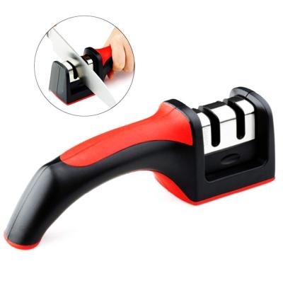 China Hard Manual Household Knife Sharpener With Plastic Casing , 2 Sharpening Modes for sale