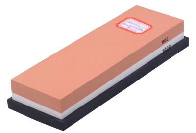 China Double Sided Water Stone Knife Sharpener 600 / 1000 Grit Coarse And Fine Tool for sale
