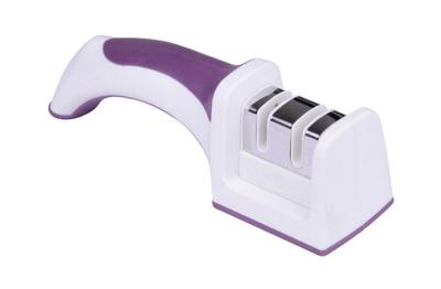 China Square Detachable Handle Knife Sharpener With Cleaning Bursh , Purple Innovational for sale