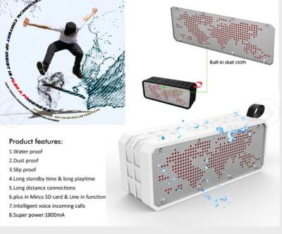 China Sport Handsfree outdoor bluetooth speaker with NFC / Micro SD , bluetooth V2.1/EDR for sale