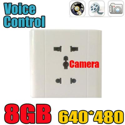 China Home Security Wall Socket Outlet DVR Spy Hidden Camera Surveillance Audio Video Recorder for sale