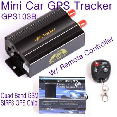China GPS103B Remote Control Car Vehicle Truck GPS Tracker Real Time GPS Tracking Locator System W/ Cut-off oil & power by SMS for sale