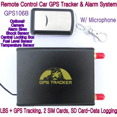 China GPS106B Car Safety Vehicle GPS Tracker W/ Armed by remote-controller & geo-fencing Alarm for sale