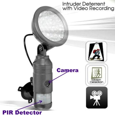 China Flood Light IR Night Vision Human Body PIR DVR Camera Intruder Deterrent W/ Motion Detect for sale