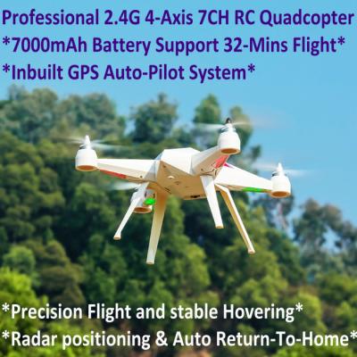 China 2.4G 7CH Headless Predator RC Quadcopter Drone 32-Mins Flight & Inbuilt GPS One-Key Return for sale