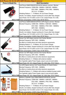 China 2015 Cell Phone GSM 3G 4G LTE GPS WIFI GPRS WLAN Signal Jammer Blocker Catalog Price List for sale