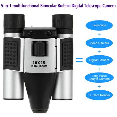 China DT08 Binocular Built-in Digital Telescope Camera Far Shoot 1.3MP Video Recorder 10x25 101M/1000M outdoor camping hiking for sale