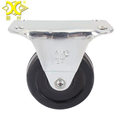 China Food Packing 2 Inch Caster Wheel Hardware Light Duty Hard Rubber Casters For Hard Shell Trolley à venda