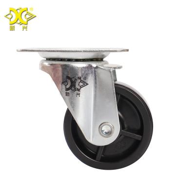China High Quality Refrigerator 2 Inch PP Swivel Caster Industrial Steel Plate Rigid Roller Wheels For Trolley Trolley for sale