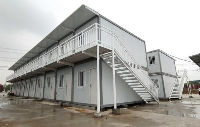 China Flat Pack temporäre Container Häuser 20ft winziges Prefab Haus für Camp zu verkaufen