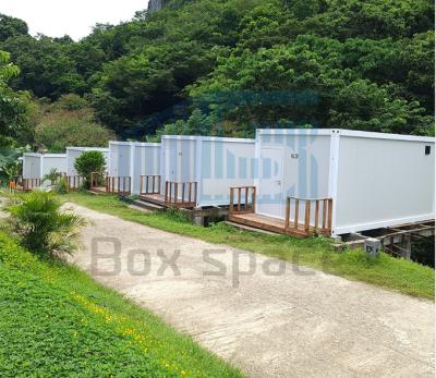 China Casa de campo de familia móvil Cabina modular de porta con 2 dormitorios Diseño personalizado Holiday Inn en venta