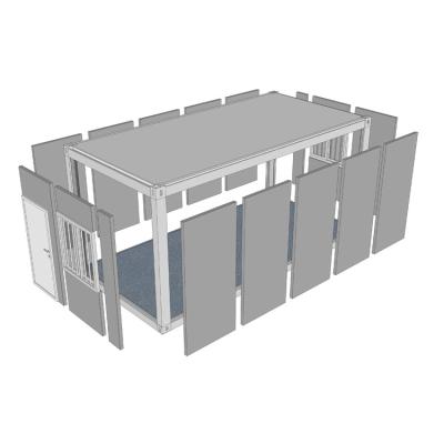 China Pacotes planos Container de escritório Casa modular portátil pré-fabricada à venda