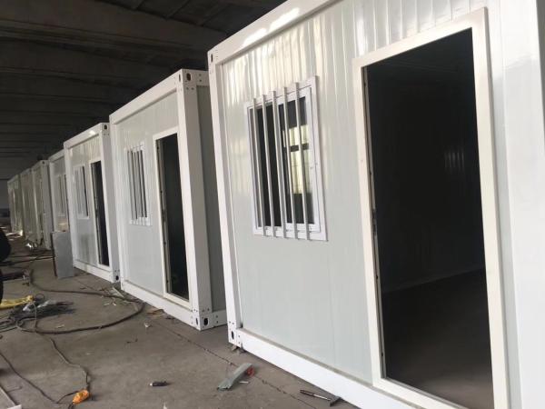 Quality Prefab Flat Pack Container House Rock Wool Insulation Sandwich Panel Homes for sale