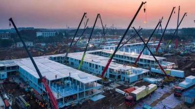 China Habitação temporária portátil médica, clínica pré-fabricada Casa de contêineres de 20 pés à venda