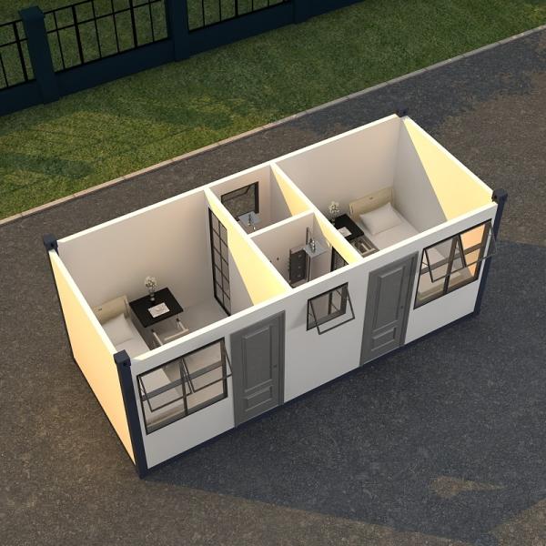 Quality Modbox Prefabricated Flat Pack Container House Portable Cabin With Kitchen And for sale