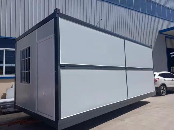 Quality Temporary Fold Out Container Homes , 20ft Prefab Tiny Flat Pack Container Homes for sale