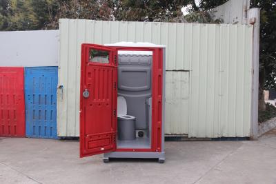 China Portable Readymade Plastic Toilet Anti UV HDPE Construction Site Restrooms for sale