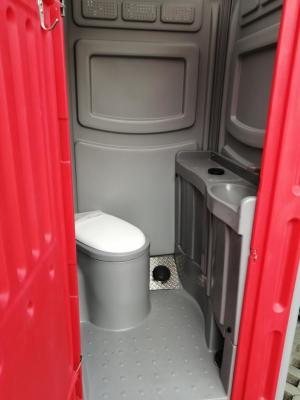 China Rental Readymade Plastic Toilet for sale