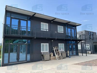China Casas de contenedores de alquiler de acero galvanizado de dos pisos Cabina de oficina lista en venta