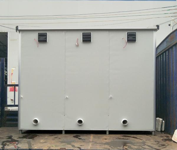 Quality Easy Setup Steel Portable Toilet Rental Movable Cabin For Rural Areas for sale