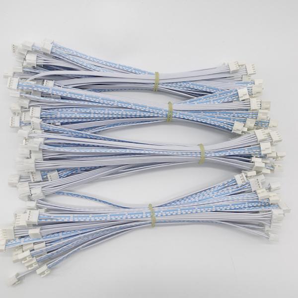 Quality UL Wire Gray Red-white 2.54 Dupont JST TE Molex Flat Cable Wire Harness for for sale