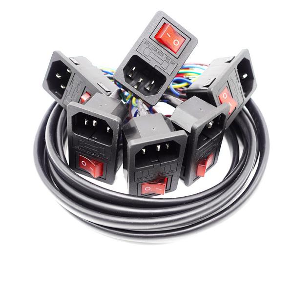 Quality Electronic Devices Male Female Electrical Plug with Switch Wire Harness from for sale