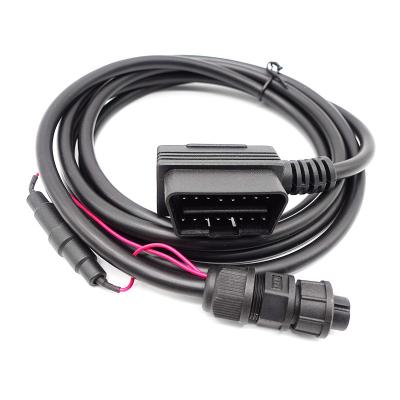 China Cars OBD Cable Assembly With Waterproof Fuse And Multi Language Support for sale