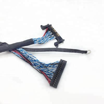 China Flat Ribbon Cable Connector for Industrial Loom Cable Assembly in Customer Request Length for sale