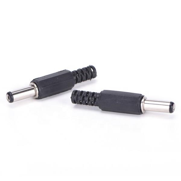 Quality 2P Pins Male DC Power Plug Jack Connector Adapter 2.1x5.5mm for Audio Video for sale
