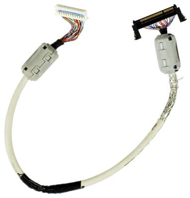 China LCD Panel 40 Pin LVDS Cable Manufactured with Customized Connector Color and Wire Harness for sale