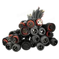 Quality Waterproof and Corrosion-Resistant Black 3 Pin Connector with Customizable for sale
