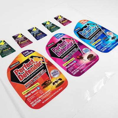 China Etiquetas lustrosas CMYK Matte Lamination Sticker impermeável dos produtos químicos à venda