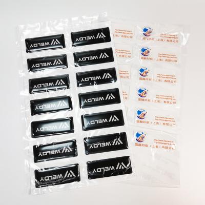 China Etiquetas adesivas lustrosas personalizadas da resina de cola Epoxy das etiquetas da cola Epoxy 3D à venda