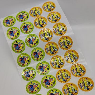 China Oval Adhesive Label Stickers Rolls Sheets Synthetic CMYK Pp Sticker Paper for sale
