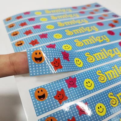China BOPP Film Adhesive Label Stickers Varnish Glossy Matte Laminated Sticker Paper for sale