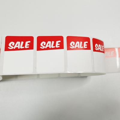 China Papel imprimible impermeable claro programable de la etiqueta engomada de las etiquetas al por menor de encargo rectangulares de BOPP en venta